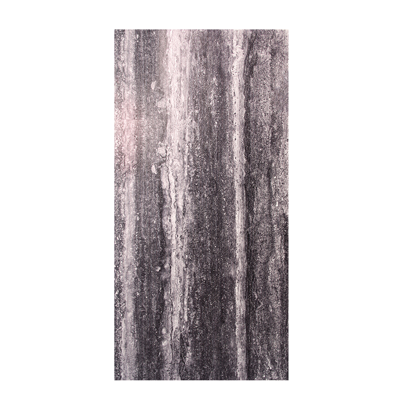 Grey Vertical Stripes Travertine Panel for Modern Architecture