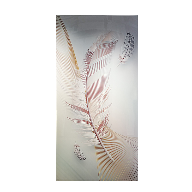 Delicate Feather-Printed UV Coated Panel for Wall Cladding​