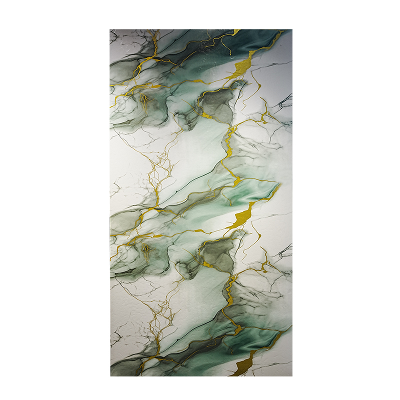 Artisanal White Jade Veined UV Coated Panel for Interiors​