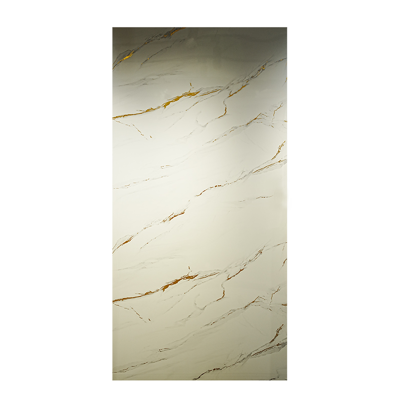 Luxurious Golden-Veined UV Coated Panel for Elegant Home Interiors