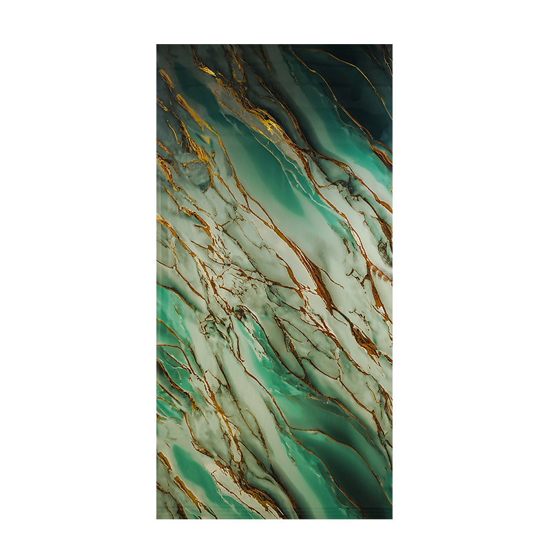 Luxurious Green Marble UV Coated Panel for Elegant Interiors​