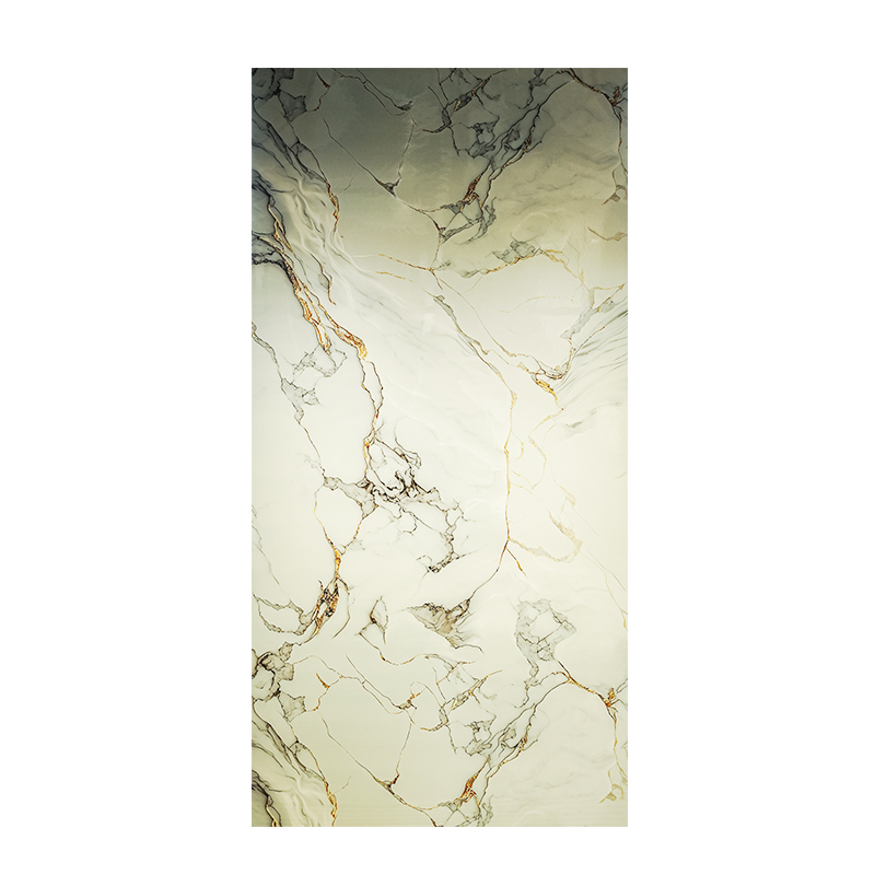Sleek Golden-Veined UV Coated Home Ddecoration Panel
