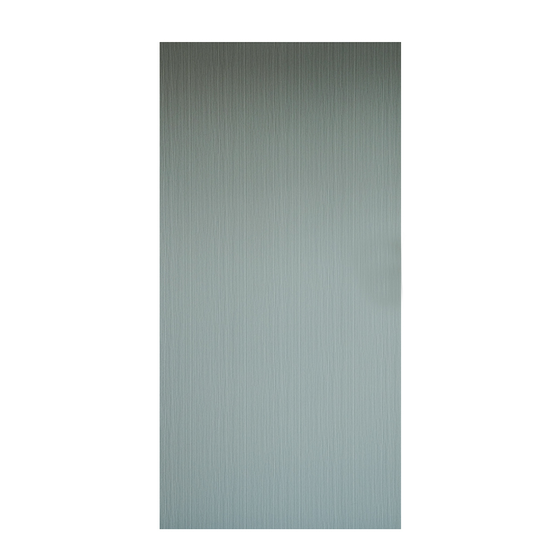Elegant Gray PVC Wood Veneer with Delicate Brushed Texture