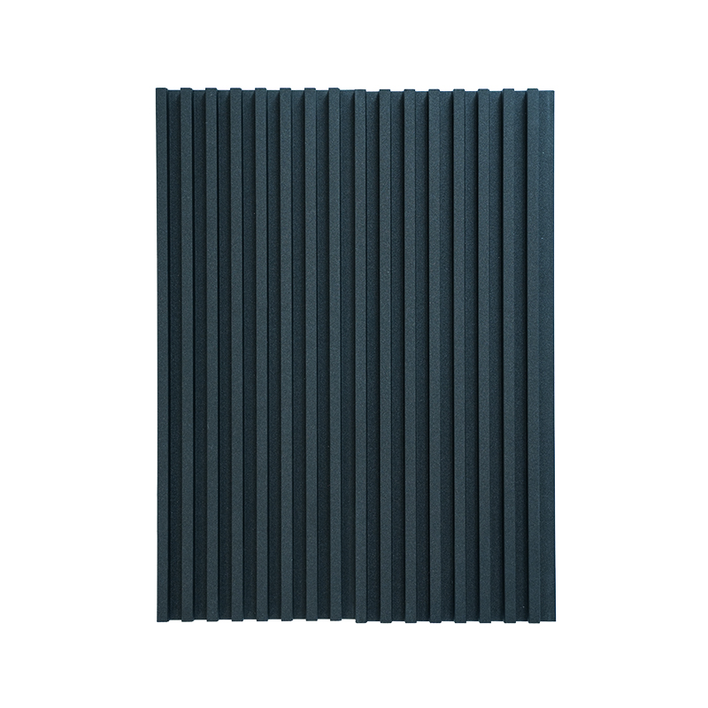 Elegantly Striped Black WPC Panel for Contemporary Wall Cladding