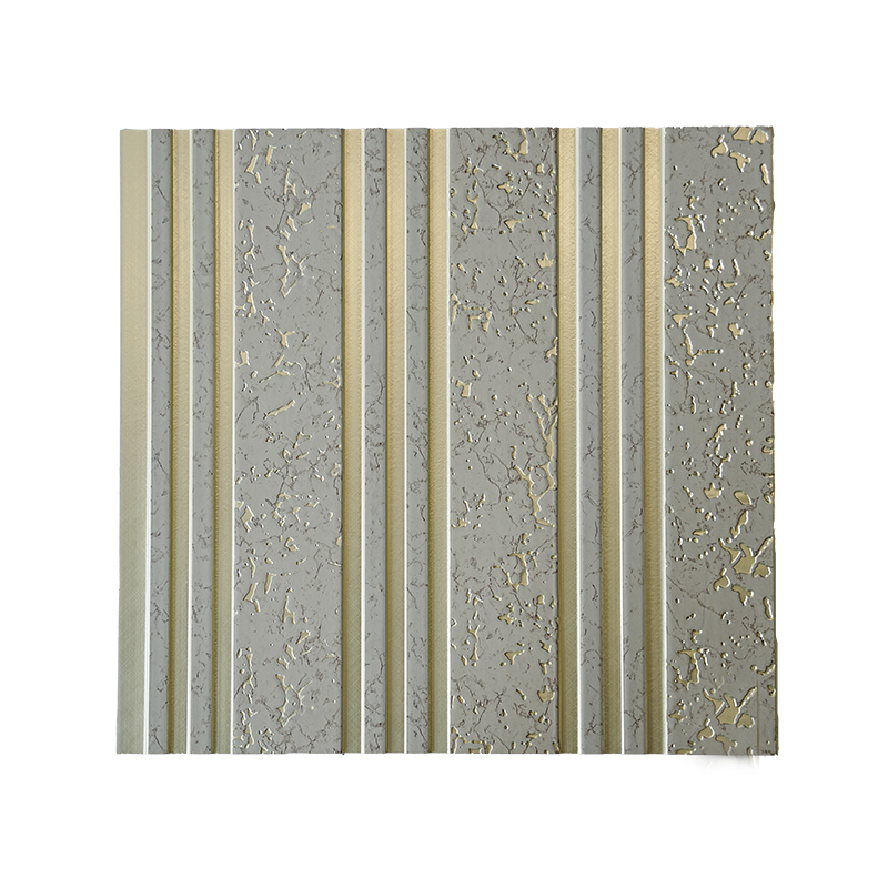 Luxurious Gold-Accented Marble PS Wall Panel for Modern Interiors