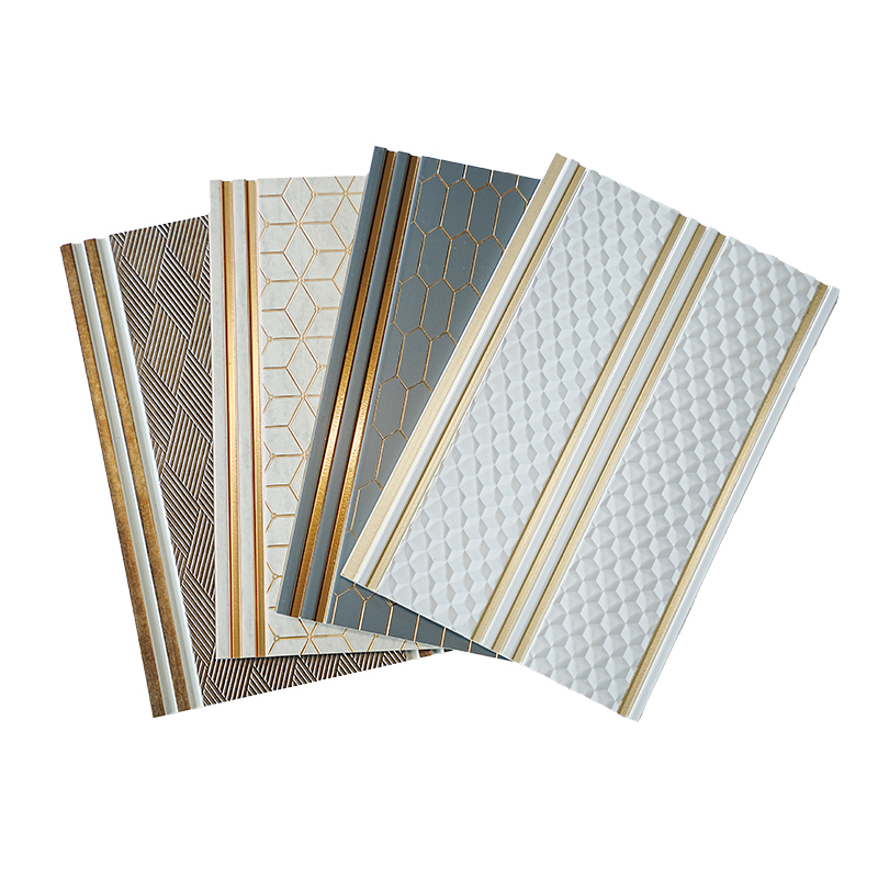 Luxury Metallic Geometric PS Wall Panels for Modern Interiors