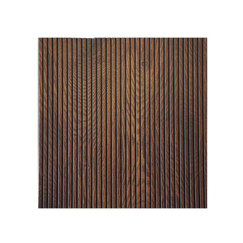 Textured Brown Wood-look PS Decorative Wall Panel
