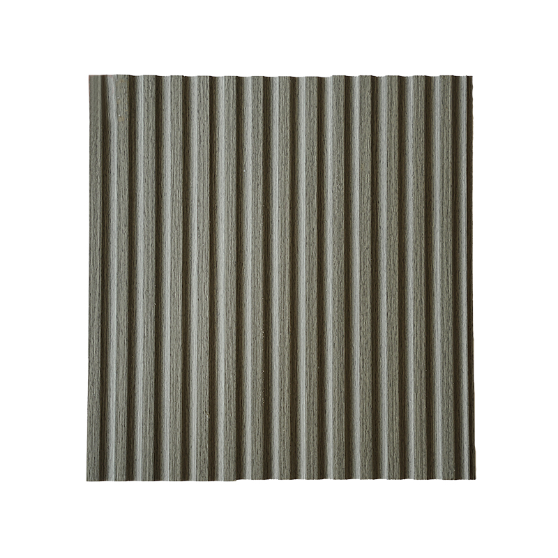 Soft Green Hue Nature-Inspired Ribbed PS Wall Panel
