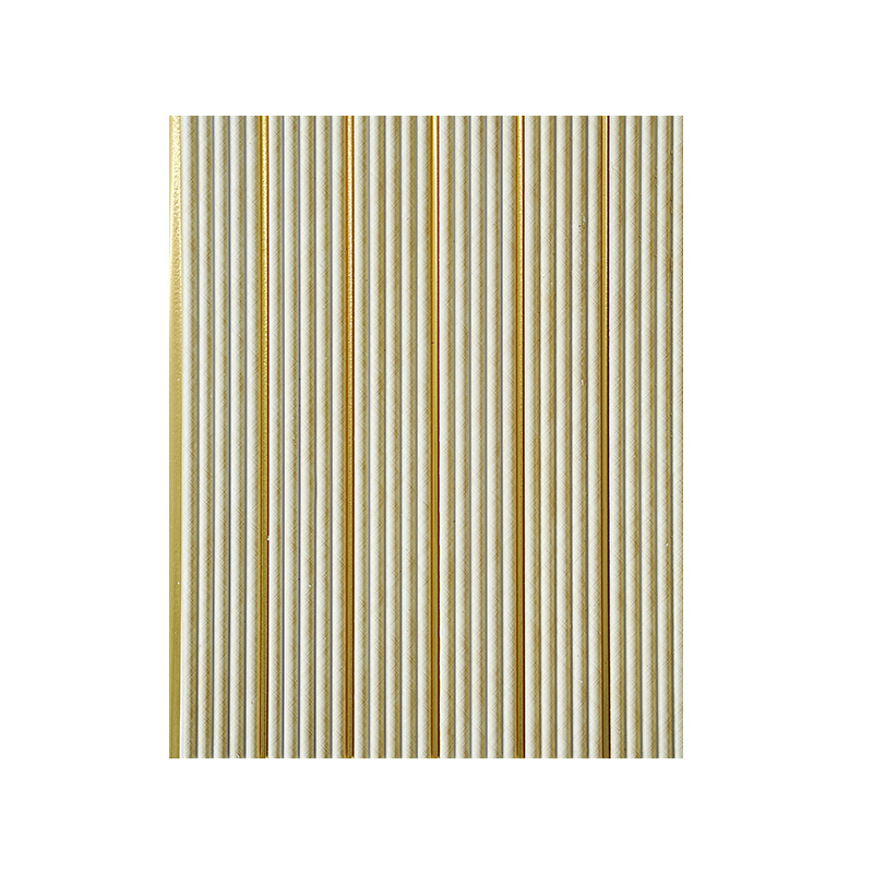 Sleek Modern Golden Accent Stripes PS Wall Panel