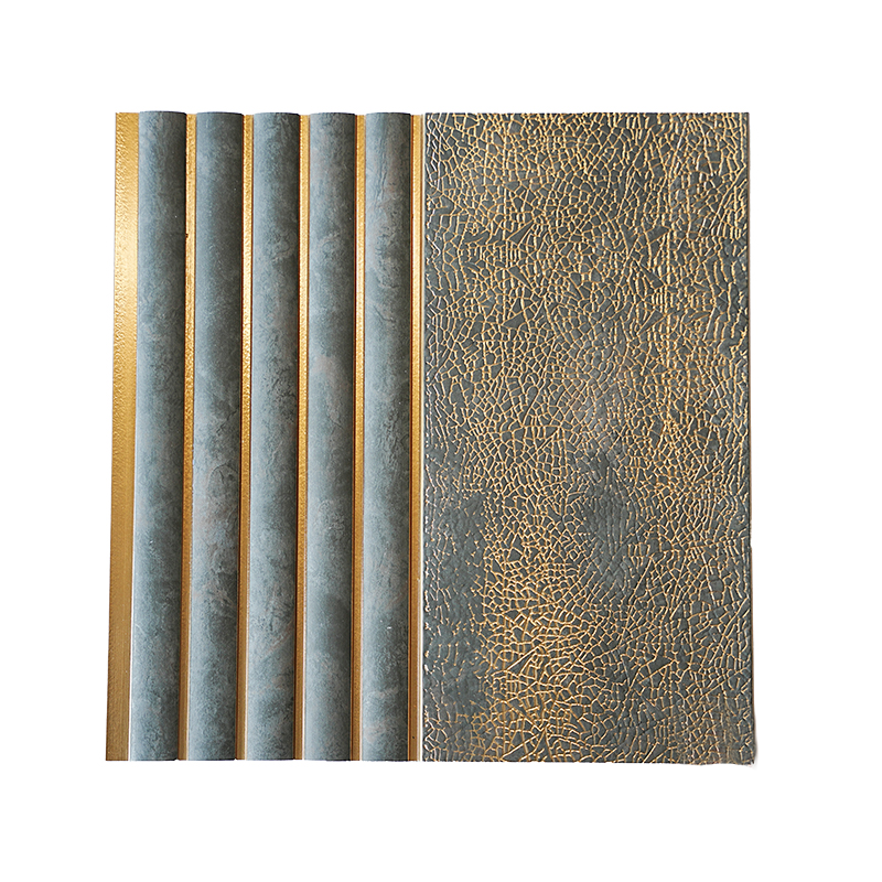 Luxury Golden-Cracked Modern PS Wall Panel for Elegant Interiors​