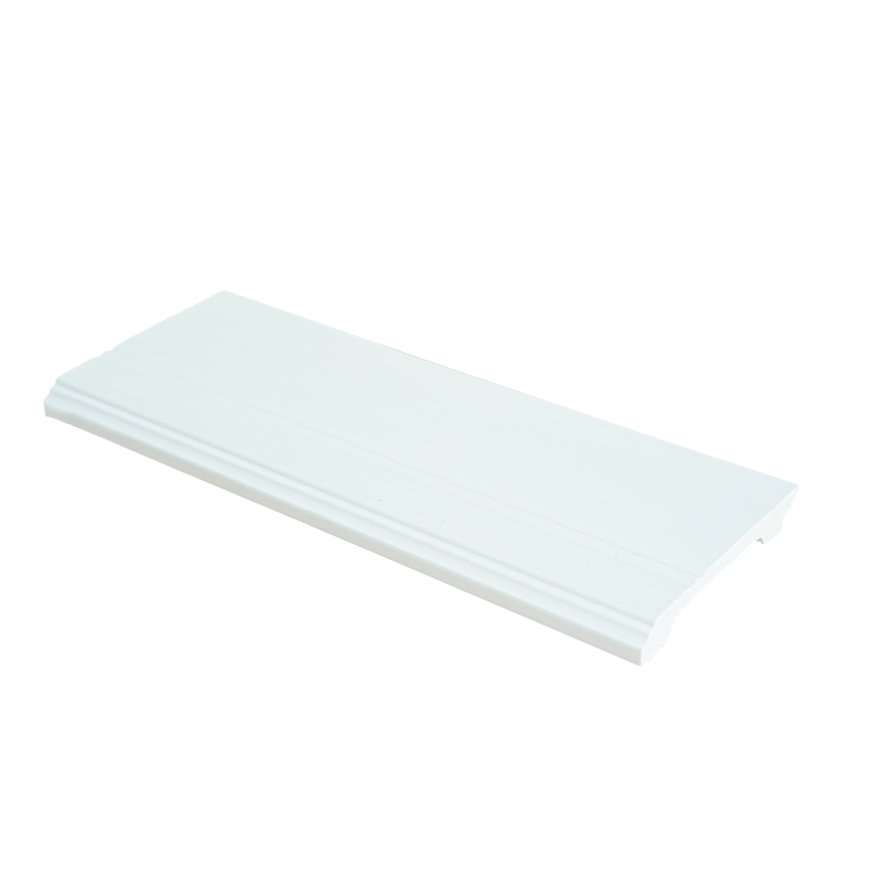 Sleek Modern Decorative Groove White PS Skirting for Elegant Interiors