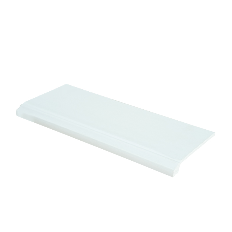 Sleek Modern Rounded Edges White PS Skirting for Homes