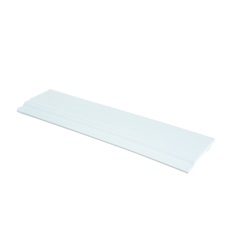 Smooth White PS Skirting for Contemporary Interior Design