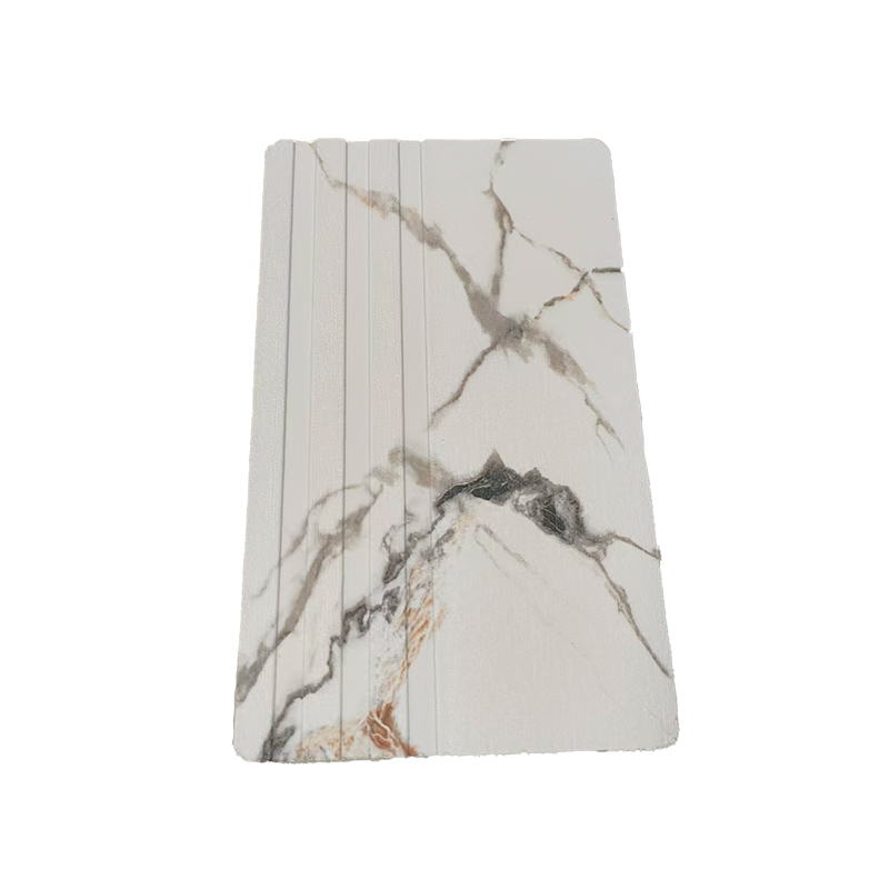 Modern Marble-Textured PVC Grating Panel for Interior Decoration