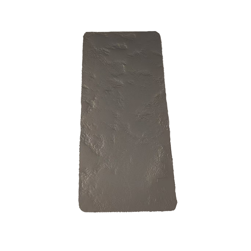Durable Textured Gray PVC Stone Pressed Panel