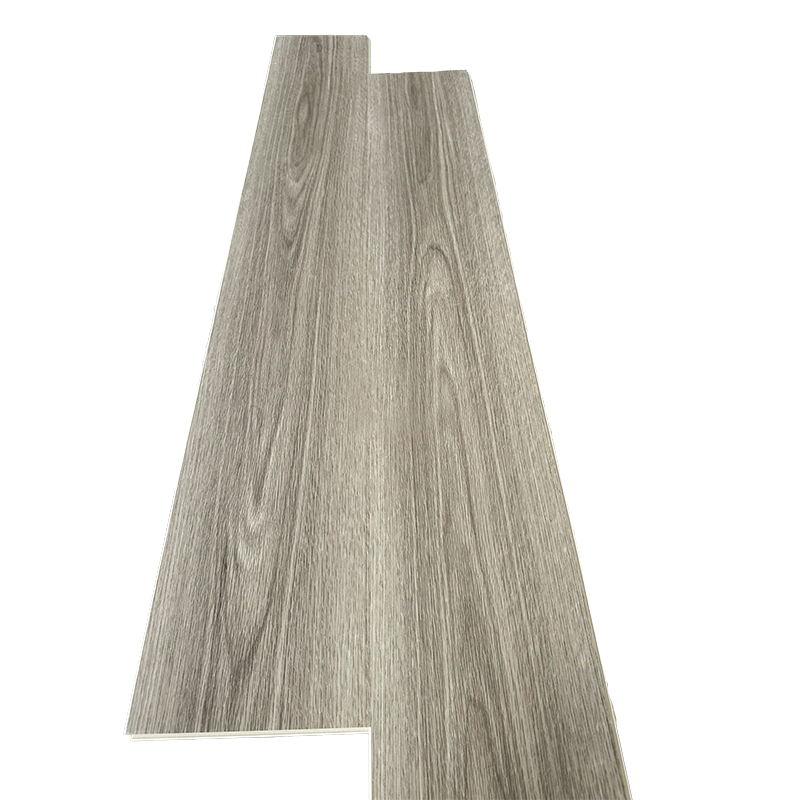 Stylish Light-Gray Woodgrain SPC Click Flooring for Contemporary Interiors